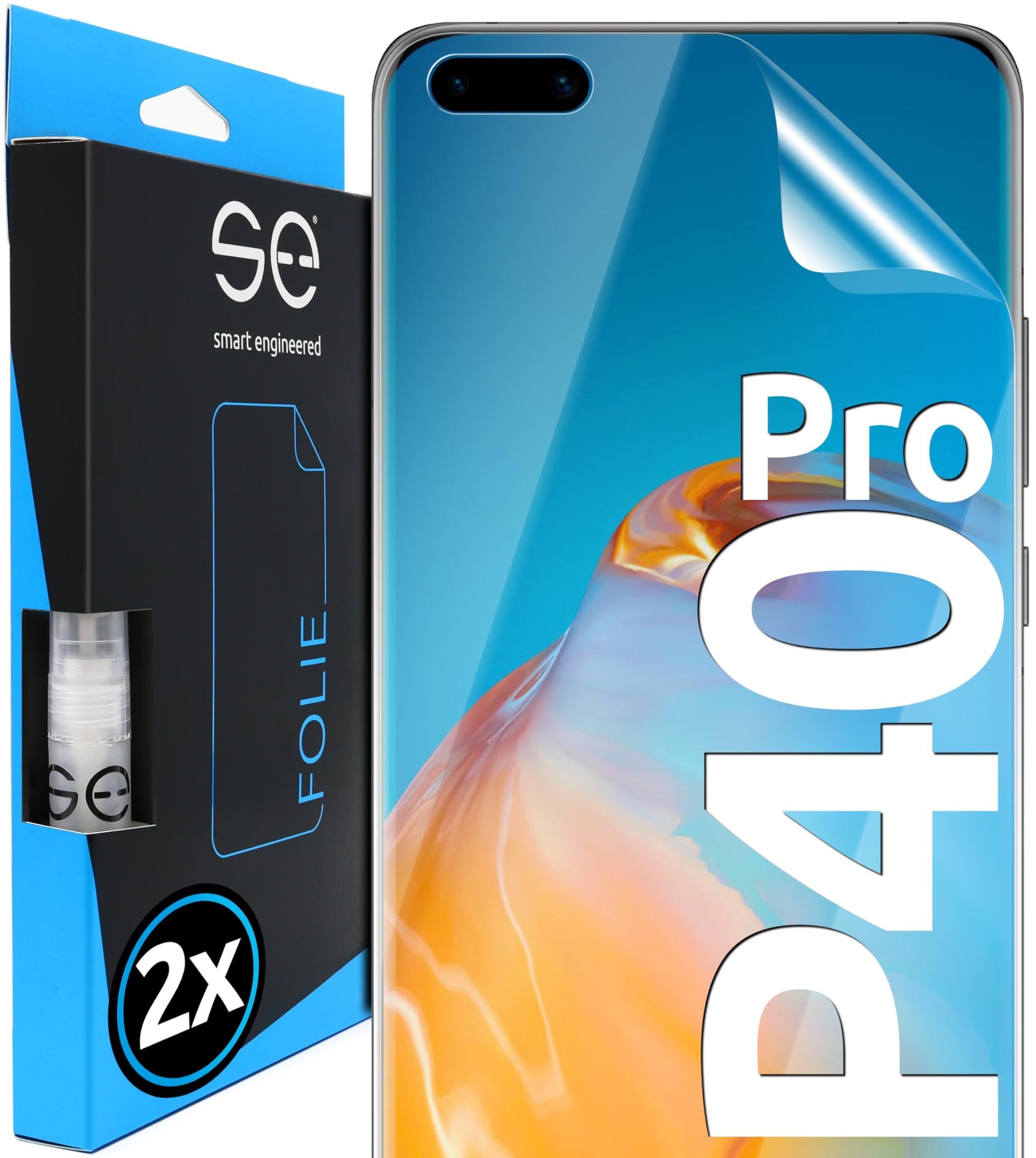 smart engineered 3D Pellicola protettiva per schermo per Huawei P40 Lite 5G [2 pezzi Transparente, Case-friendly, Non Vetro Temperato ma Pellicola Protettiva TPU
