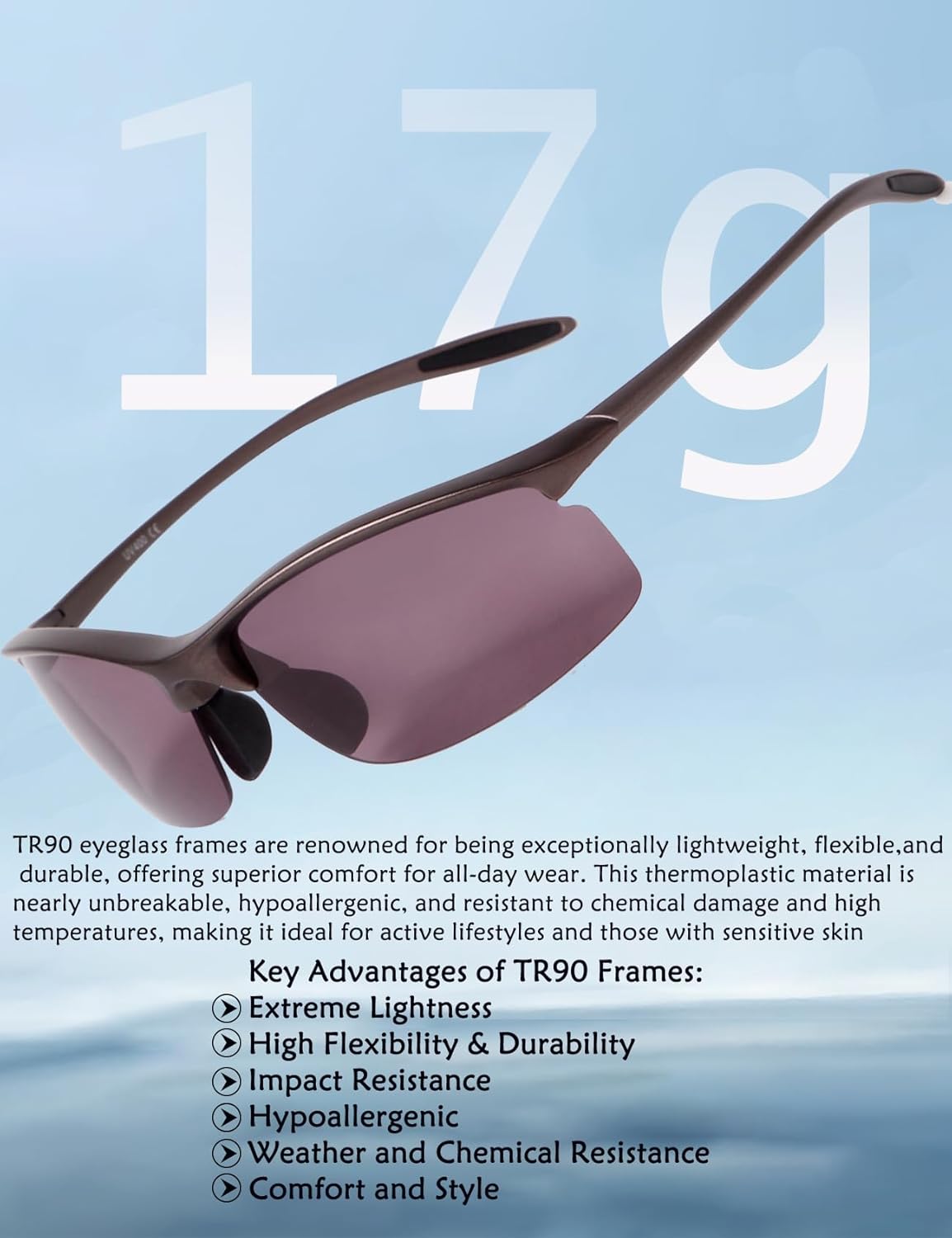 SDINM Polarized Sports Sunglasses for Men Women Tr90 Frame Ultra-Light Sun Glasses for Outdoor Cycling Fishing Driving
