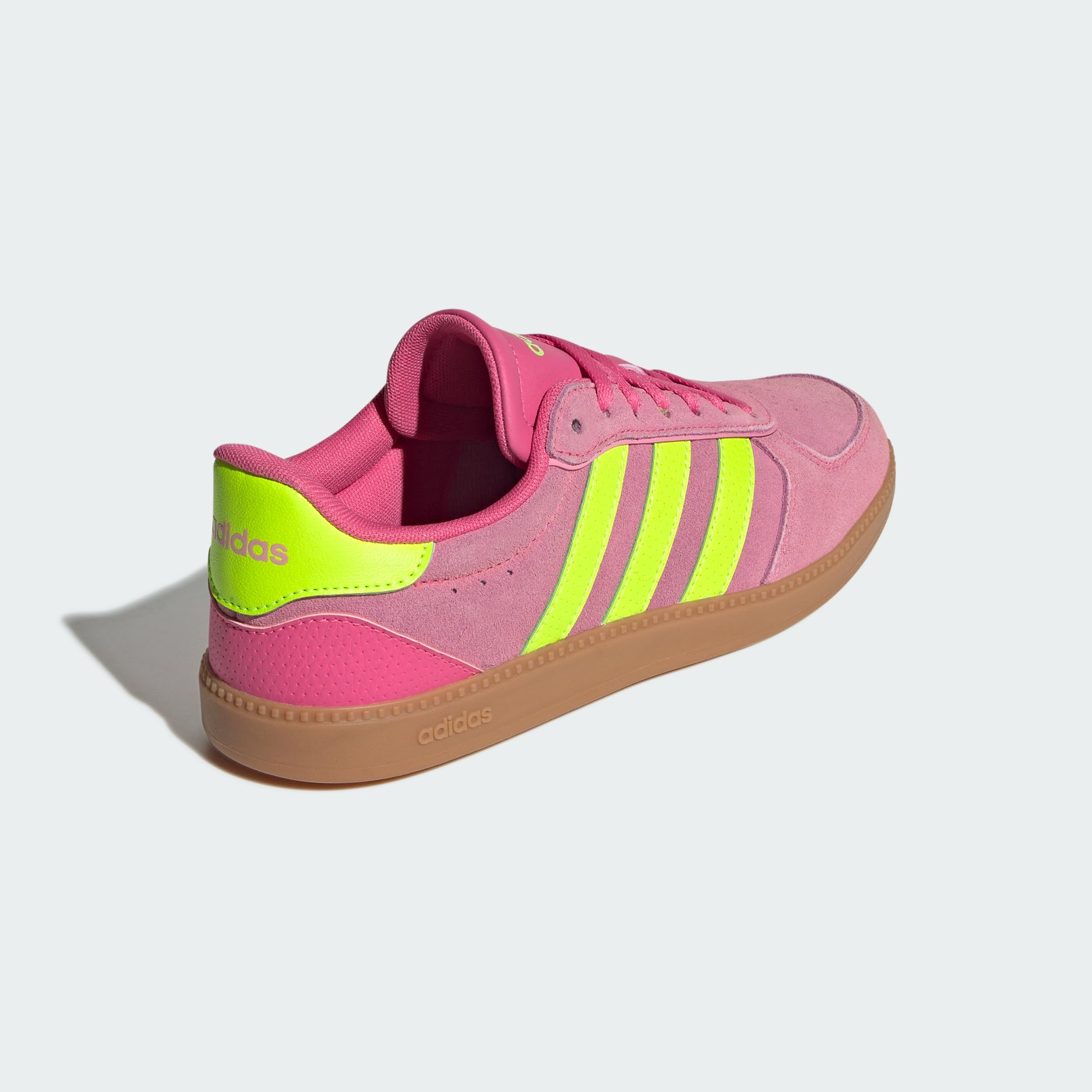 adidas Mujer BREAKNET Sleek Shoes, Pulse Magenta/Lucid Lemon/Bliss Pink, 38 EU