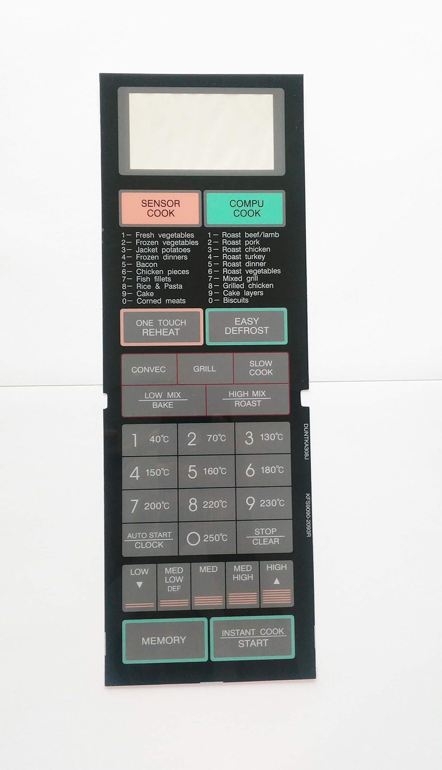 Able Microwave Oven Membrane Keypad Model No : R9H20 (Multicolour)