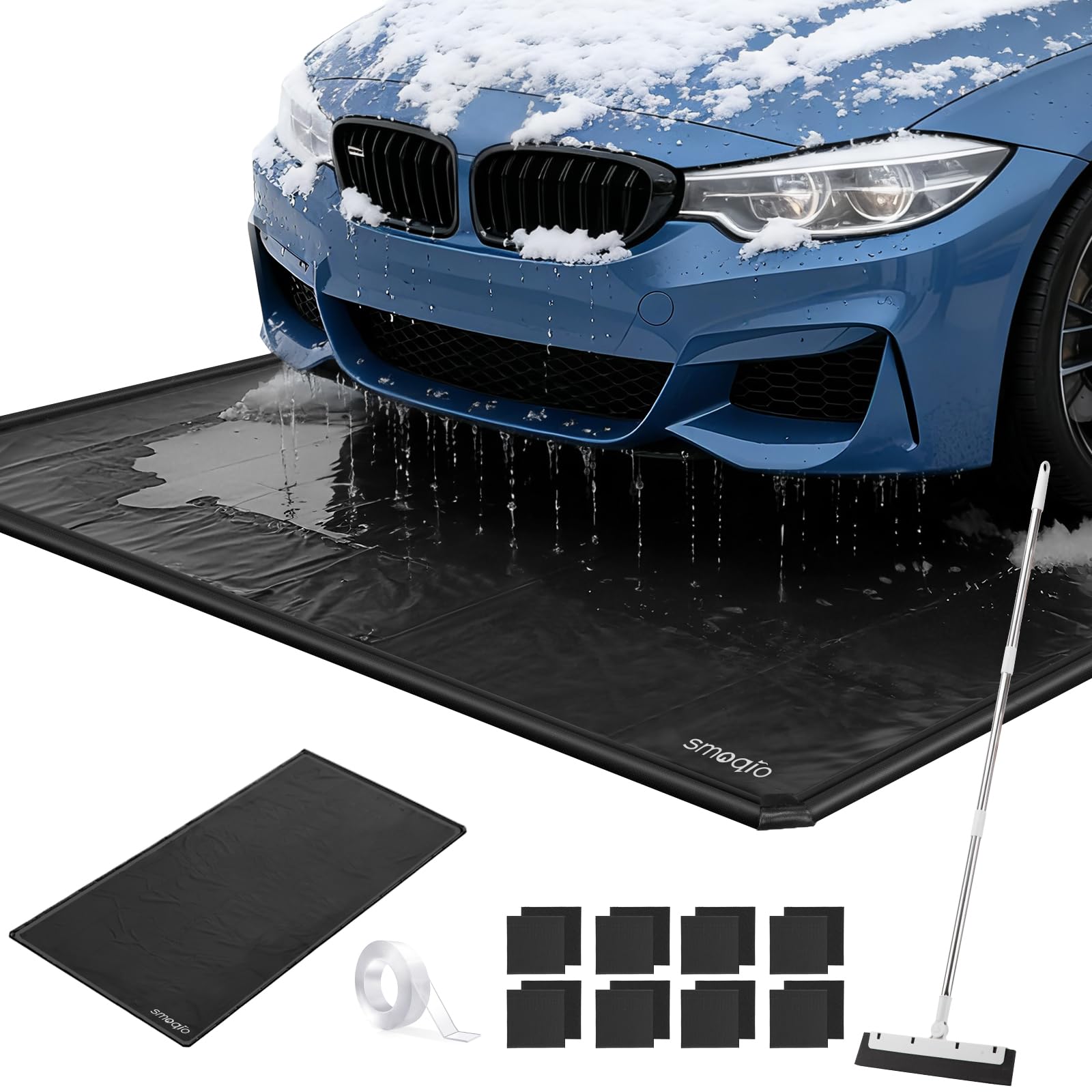 SMOQIO Garage Floor Mat Containment
