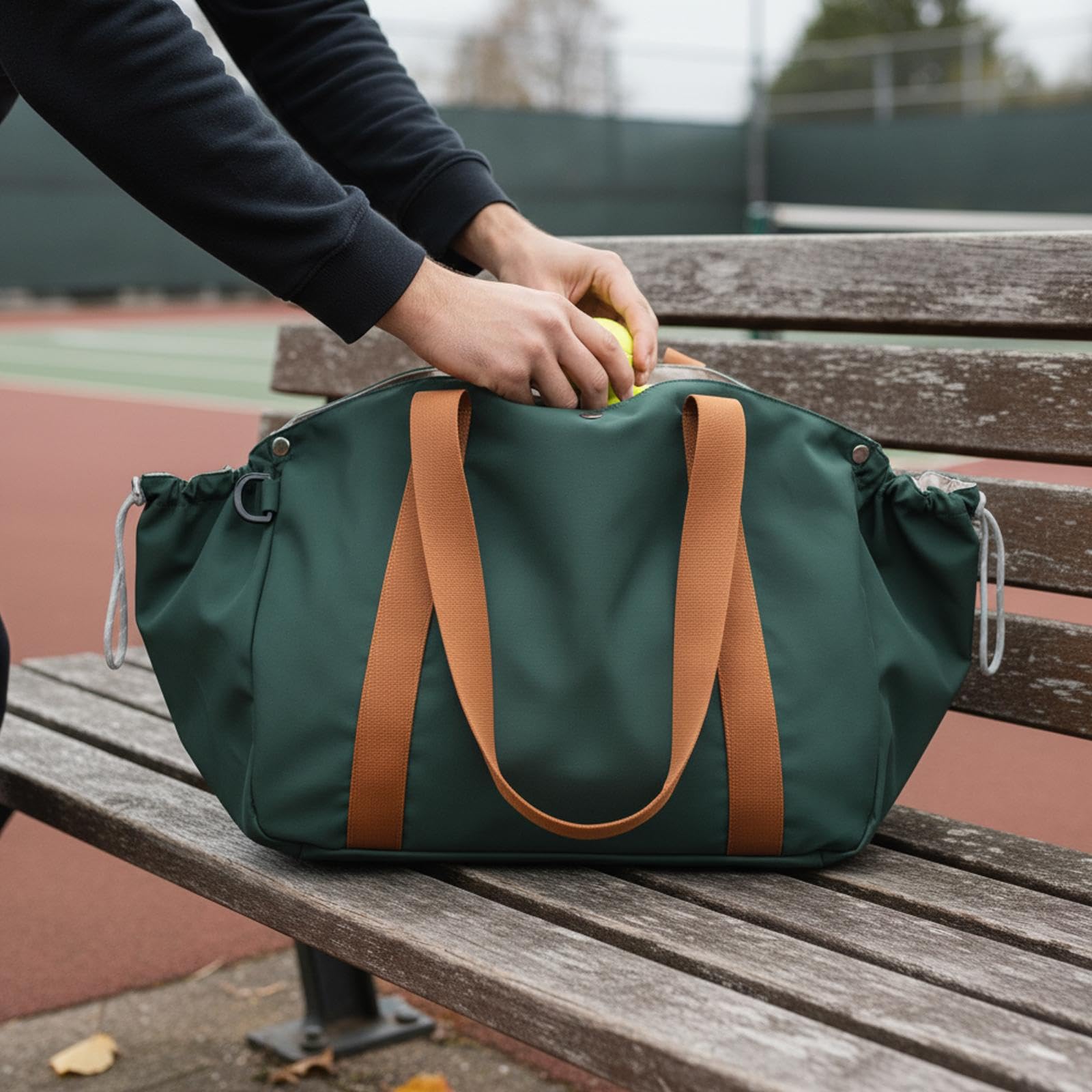 Borsa Sportiva da Badminton per Uomo E Donna, Borsa a Tracolla Singola, Custodia per Racchetta, Organizer Portatile in Tessuto Oxford per Allenamento