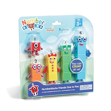 hand2mind Numberblocks Friends One to Five Figures Numberblocks Four and The Terrible Twos Figures