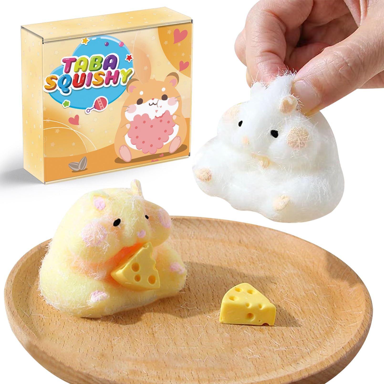 3 Stück Squishy Spielzeug – Katzenpfoten & Hamster, Kawaii Anti-Stress-Knetspielzeug Für Kinder & Erwachsene