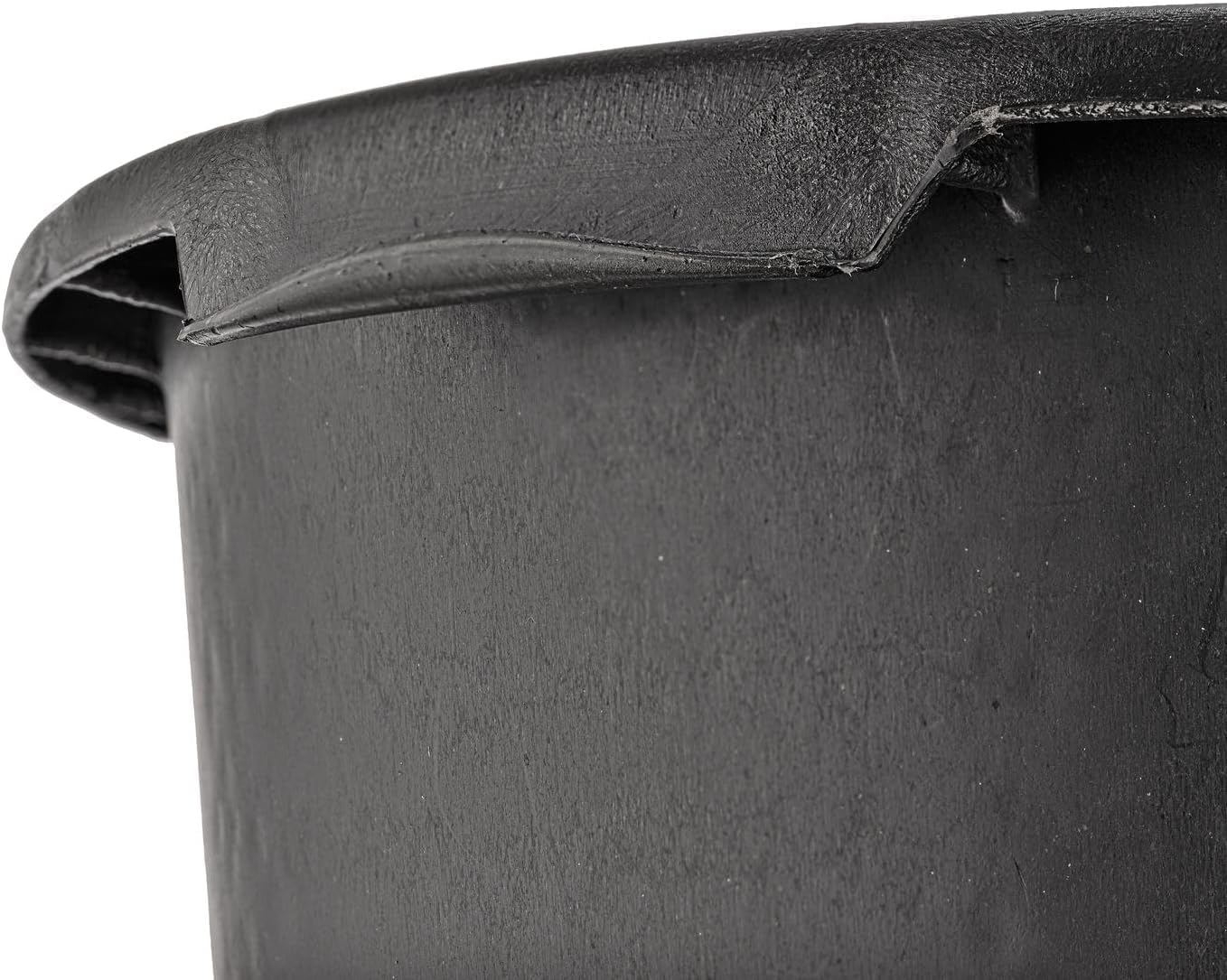 BURI Mörtelkübel Rund 65 Liter 10er Set Maurerkübel Schwarz Baueimer Robust | BURI Pflanzwanne Ø58 cm Made in Germany aus robustem Kunststoff als Baueimer, Pflanzwanne für Garten und Baustelle