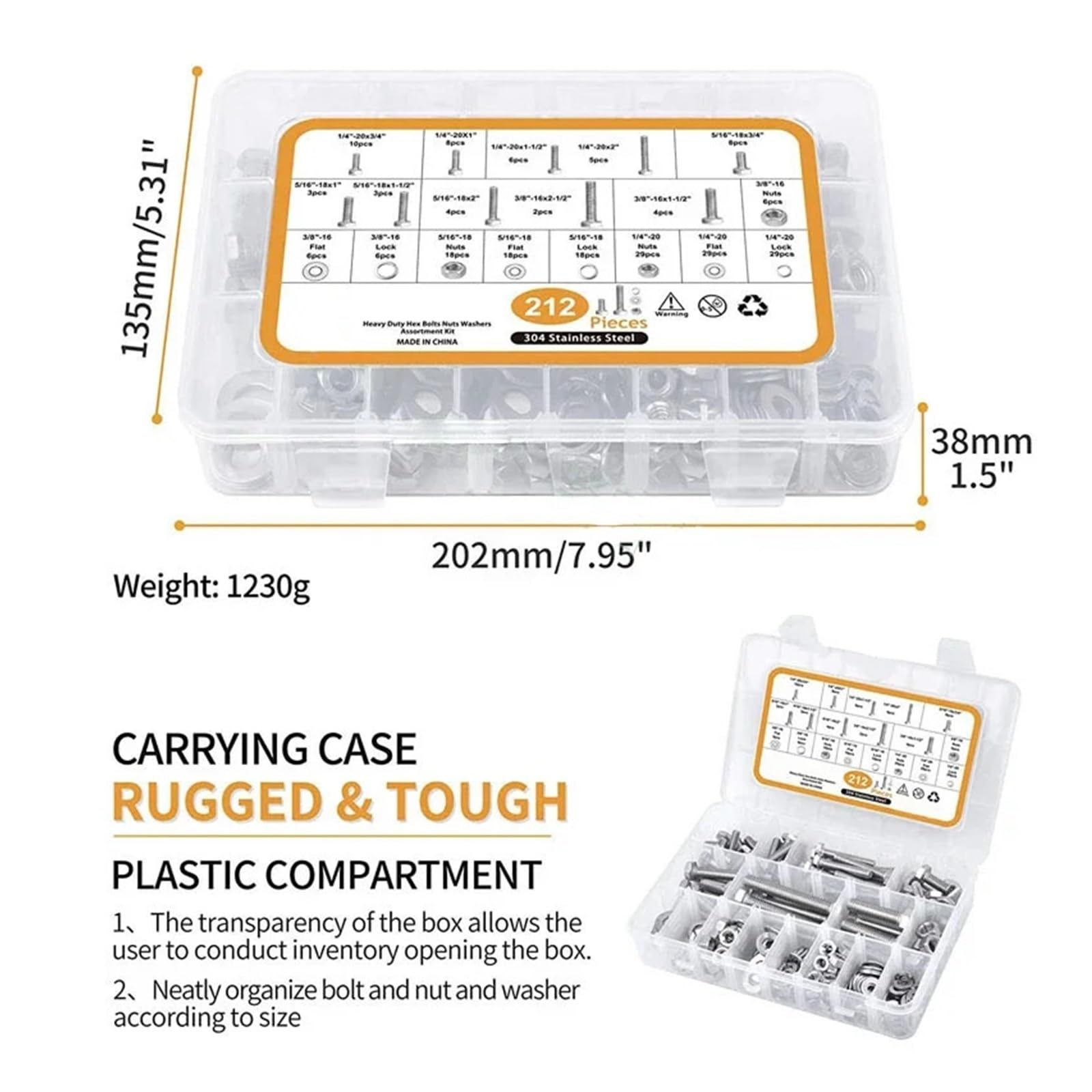 Kit De Pernos Hexagonales, Compatible Con Fijación Imperial