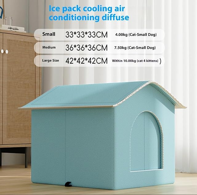 Foto 3 de 8 de Aiwdeyi Casa para Gato Hiverno, Nicho para Exterior Aislado Hiverno, Abrigo para con cabaña