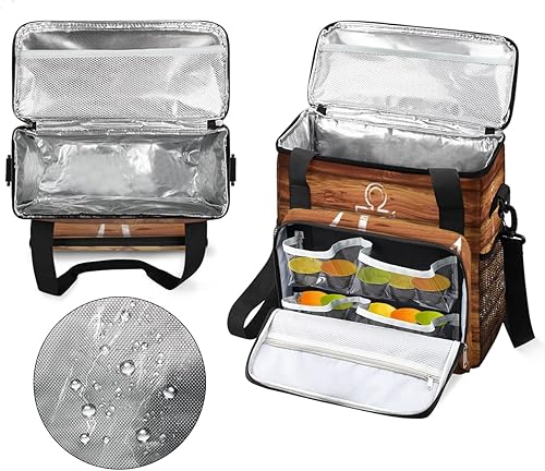 Miniatura 3 de Wood Texture Anchor Coffee Maker Carring Bag Travel Storage Tote Bag Compatible with Keurig K-Mini or K-Mini Plus Portable Single Serve Coffee