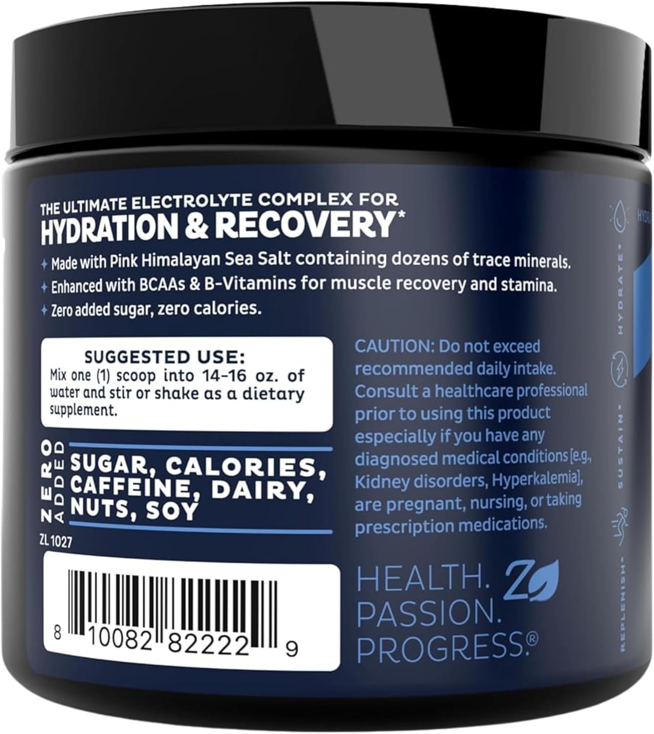 Zeal Electrolyte Powder - 30 Servings | Keto Electrolytes Powder | Zero Sugar, BCAAs, B-Vitamins | Potassium, Zinc, Magnesium | Hydration Powder Recovery Drink | Cucumber Lime