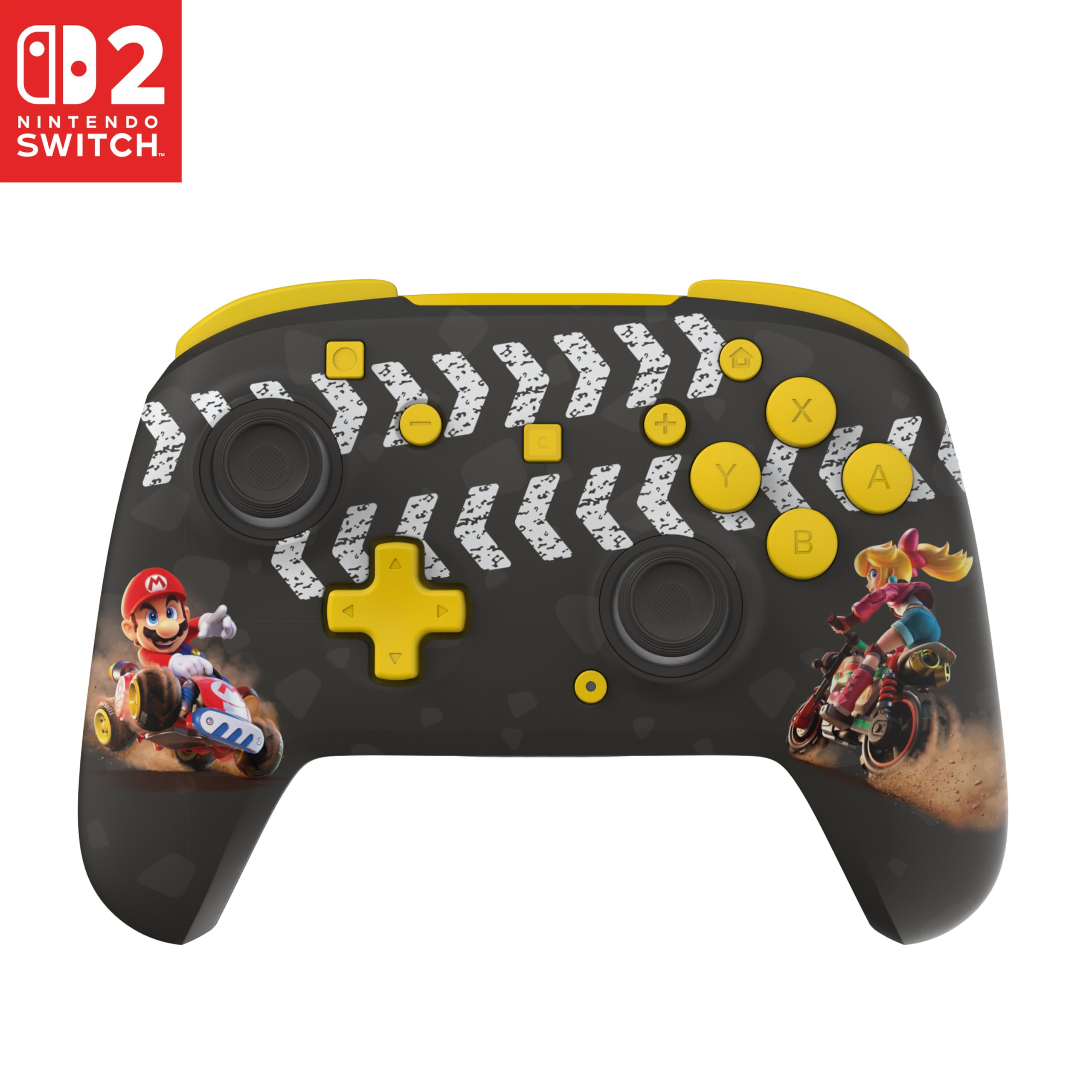 Turtle Beach Rematch Wireless Controller: Mario Kart World – Offiziell lizenziert für Nintendo Switch 1 und 2, TMR-Thumbsticks, anpassbares RGB, wiederaufladbarer Akku