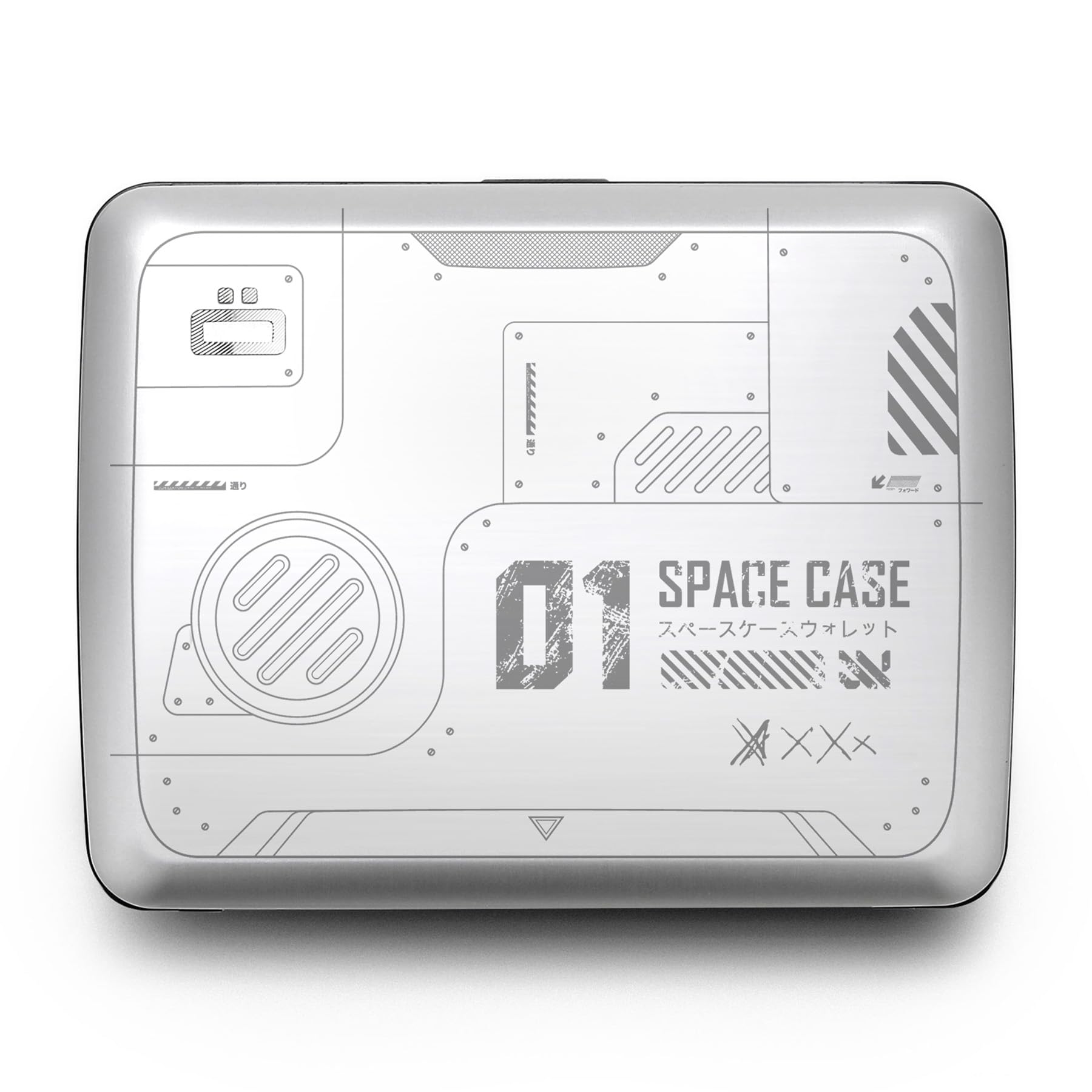 ÖGON -DESIGNS- Aluminum wallet, Large capacity with metal lock, RFID Protection against fraud and demagnetization, Smart Case OSLO Large model