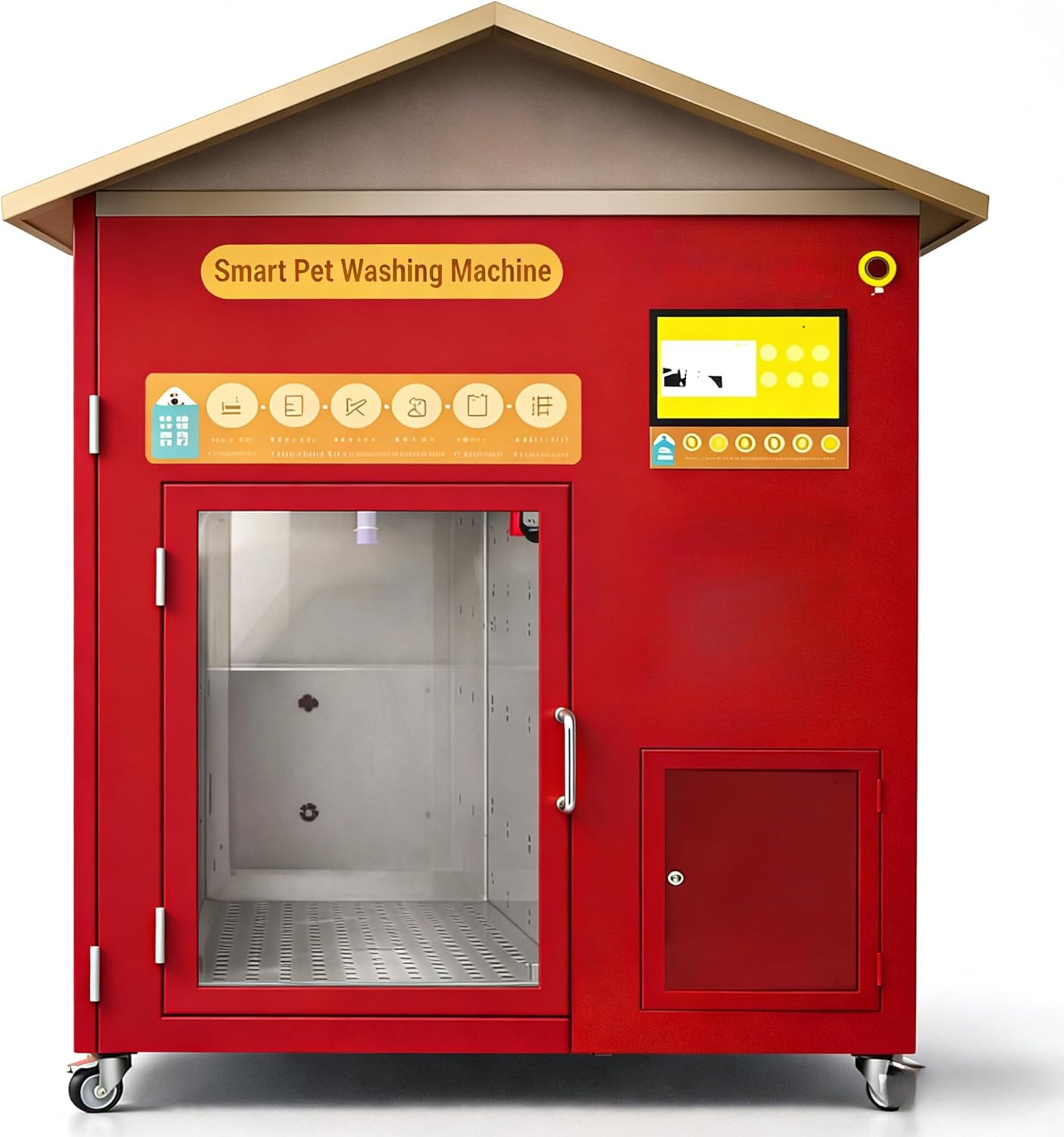 Dog Washing Station - Pet Bath Tub for Heavy Breed Dogs, Outdoor Pet Shower Station with Handheld Sprayer for Backyard Dog Grooming