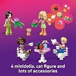 LEGO Friends Café de Plantes & Boutique de Fleurs Jouet de Construction de Jeu de Rôle - Ensemble de Jeu avec 4 Minidolls et Jouet Chat pour Raconter des Histoires Créatives - Idée de Cadeau d'Anniversaire pour Filles et Garçons, Âges 9 et Plus - 42671