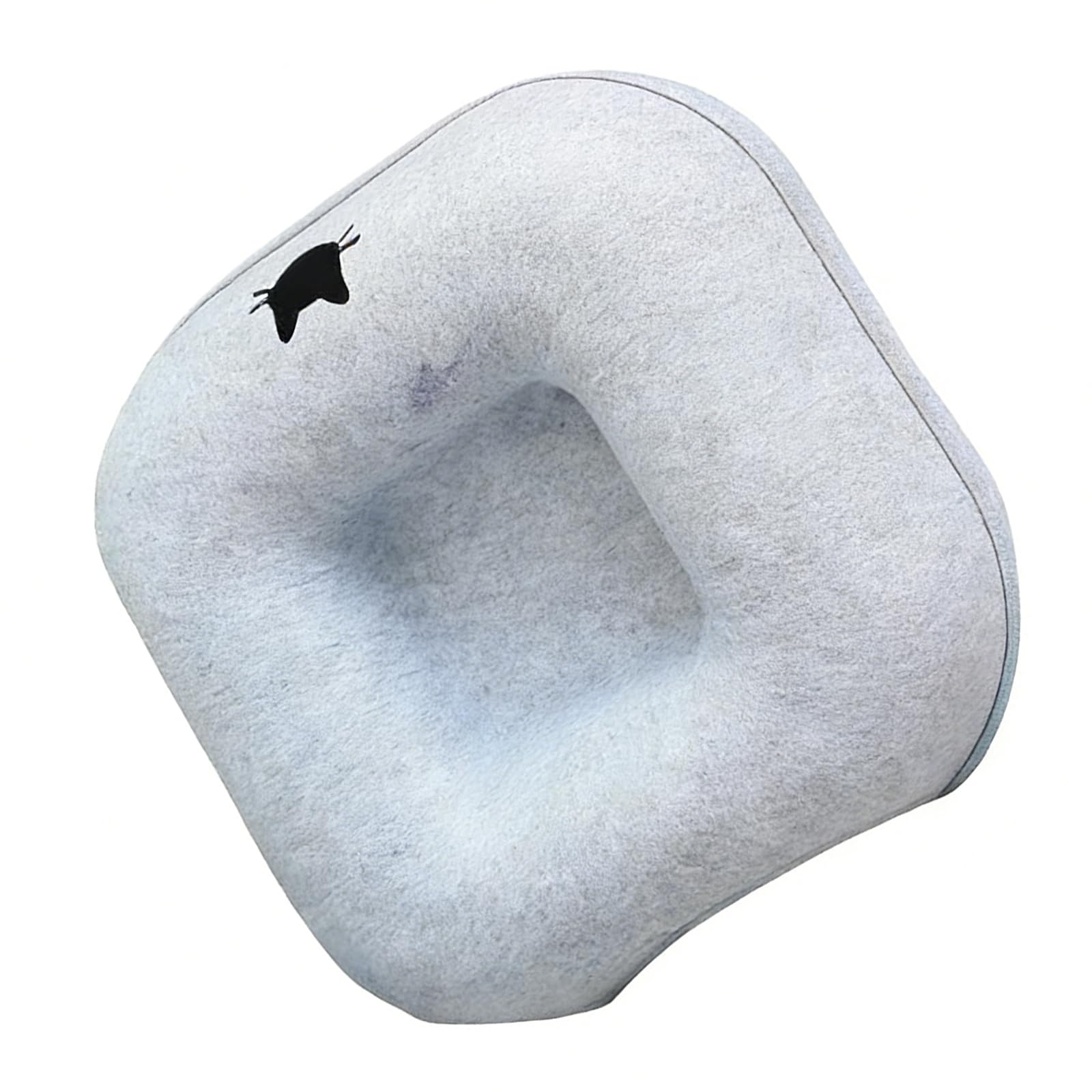 Cama y túnel de fieltro desmontable para mascotas de interior que ofrece privacidad y espacio de juego, túnel de juego para gatos
