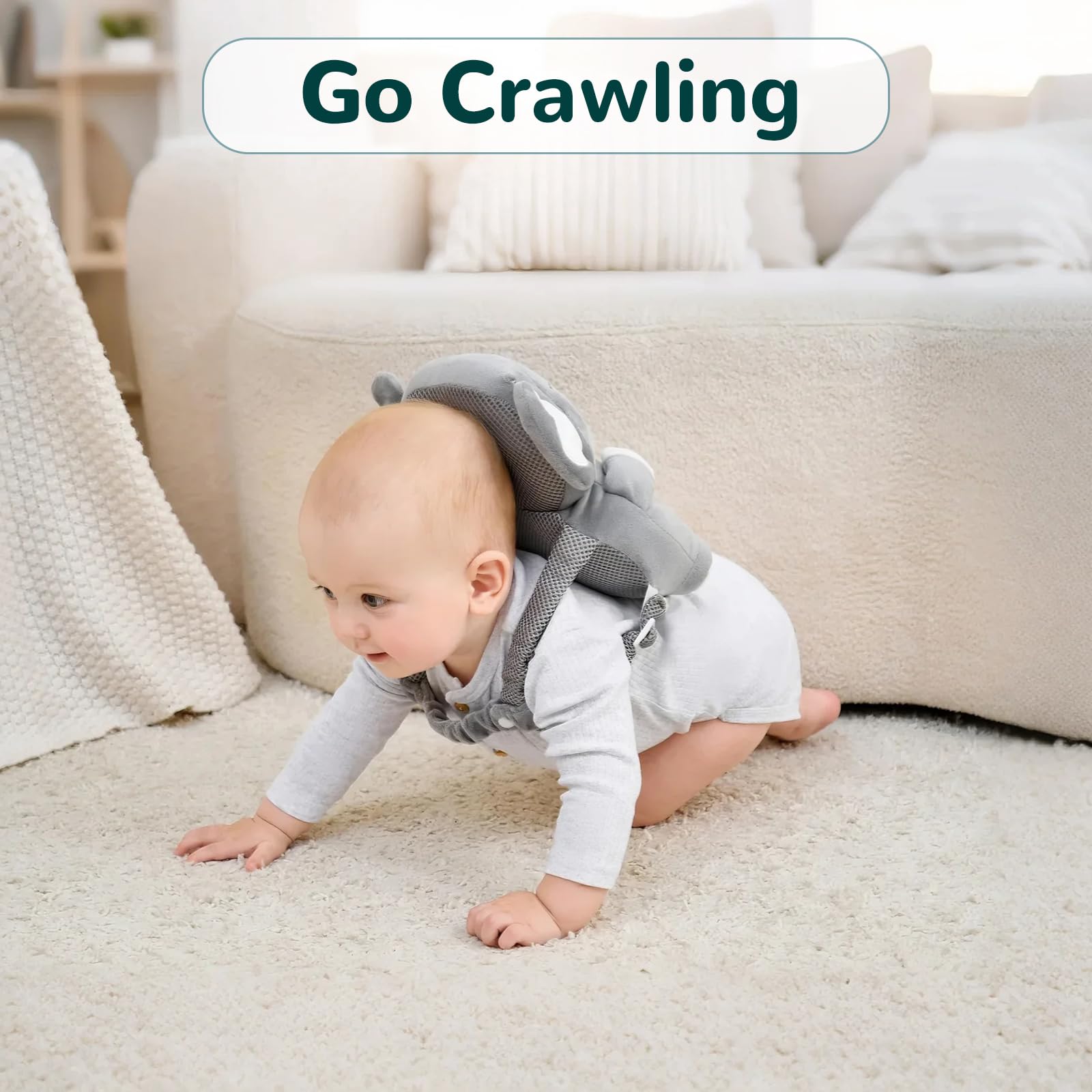 Baby Head Protector Backpack for Falling Crawling and Walking Toddler Essentials Harness Infant Koala Toys Helmets Baby Christmas Gifts Essentials Must Have Stuff Items for 0.5-2 Years