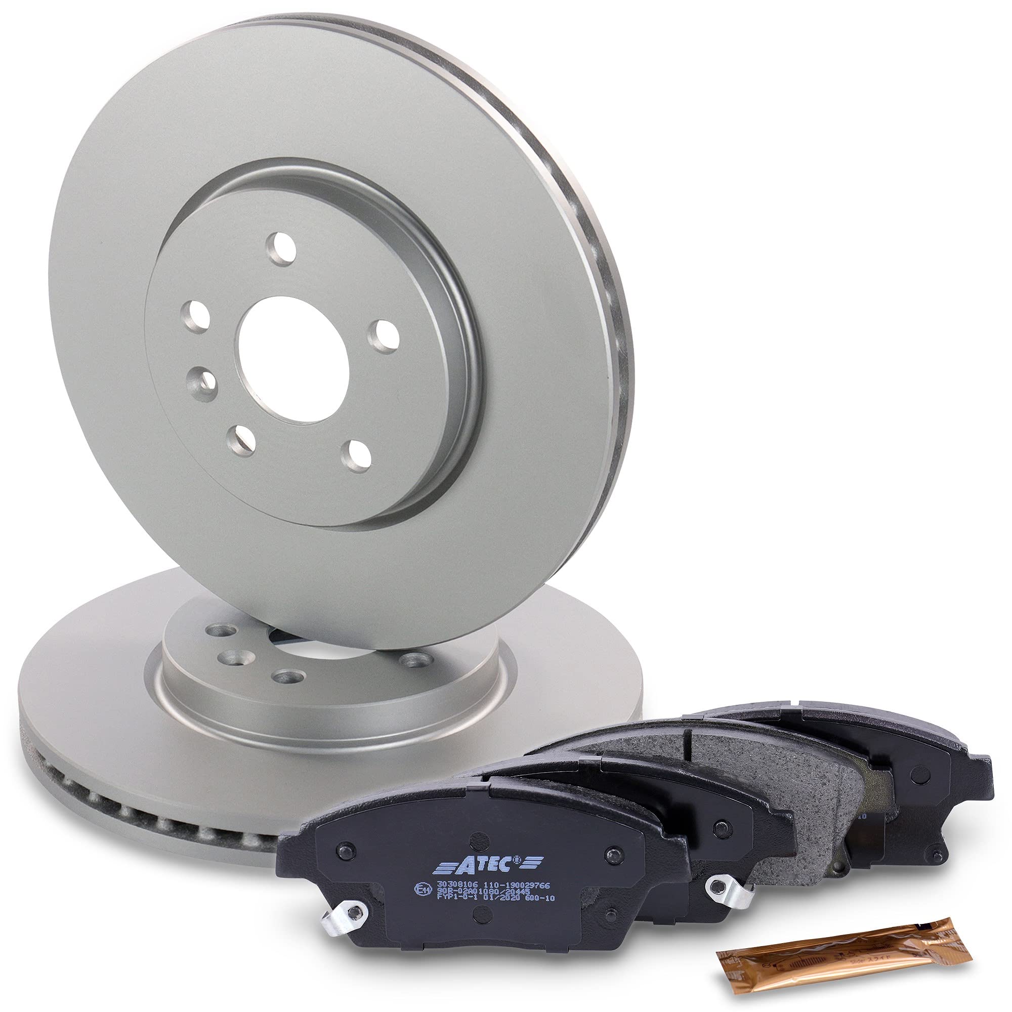 BESTPRICE Set freni asse anteriore incl. dischi freno ventilati Ø 300 mm + pastiglie freno anteriori, compatibile con CHEVROLET TRAX, OPEL MOKKA/MOKKA X (J13)