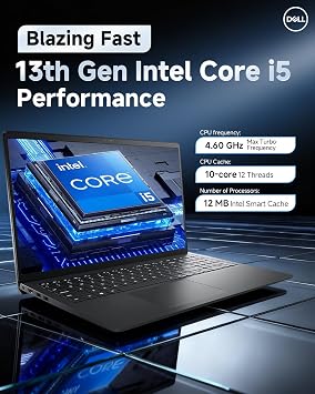 Dell Inspiron 15 3530 Touchscreen Laptop Computer, 15.6 FHD Anti-Glare Touchscreen, Intel 10-Core i5-1334U(Up to 4.6 GHz), 20GB RAM, 512GB SSD, Copilot AI, WiFi 6, Student & Business, Windows 11 Pro