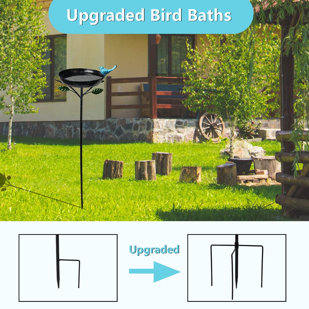 Vogelbad voor tuin, vrijstaande vogelbadkom voor buiten, vrijstaande