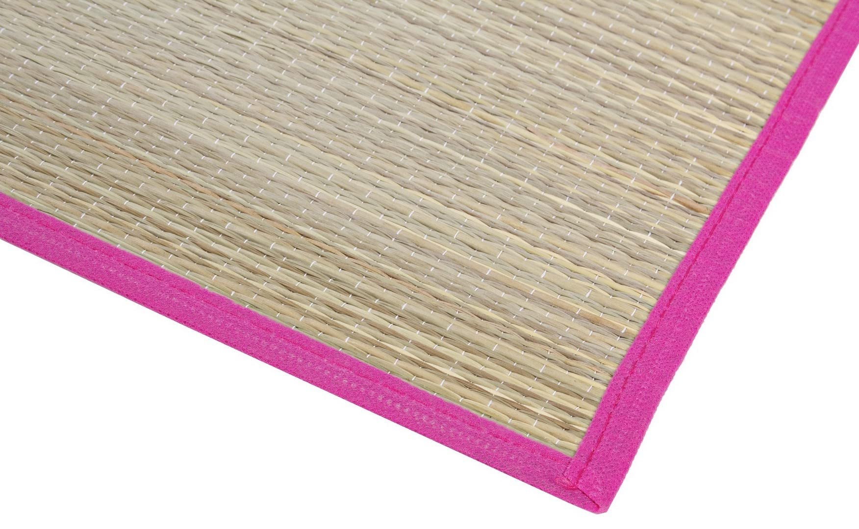 Stuoia da spiaggia e campeggio in paglia richiudibile 180 x 60 cm Beige