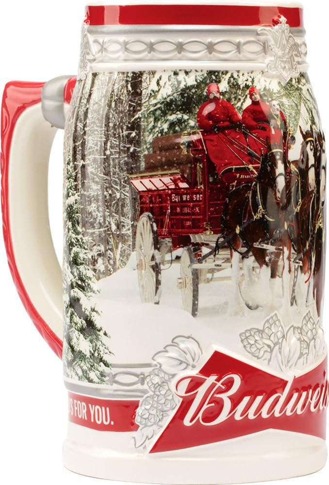 Budweiser 2017 Holiday Stein, 31-ounce