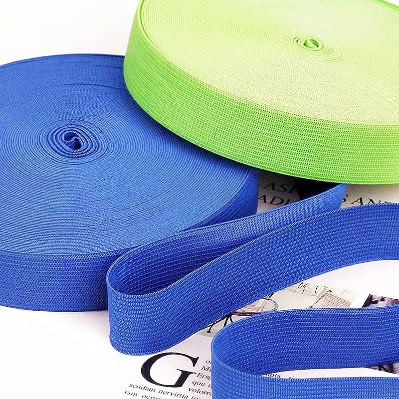 Magnoloran Elastic Band for Sewing, 3/4 Inch Elastic for Sewing Elastic Straps Wig Band Edge Band Knit Spool Sewing Band for Waistbands Pants Clothes & Lace Front Wigs((20 Yard Blue, 20 Yard Green)