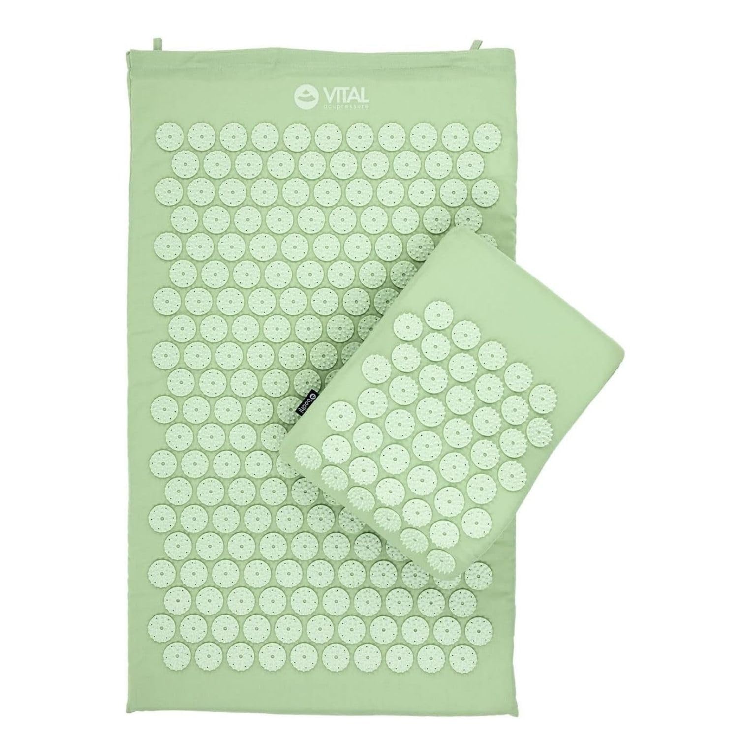 BODHI Set per agopressione Vital: tappetino per agopressione (74 x 44 cm) e cuscino per agopressione | con custodia | per auto-massaggio