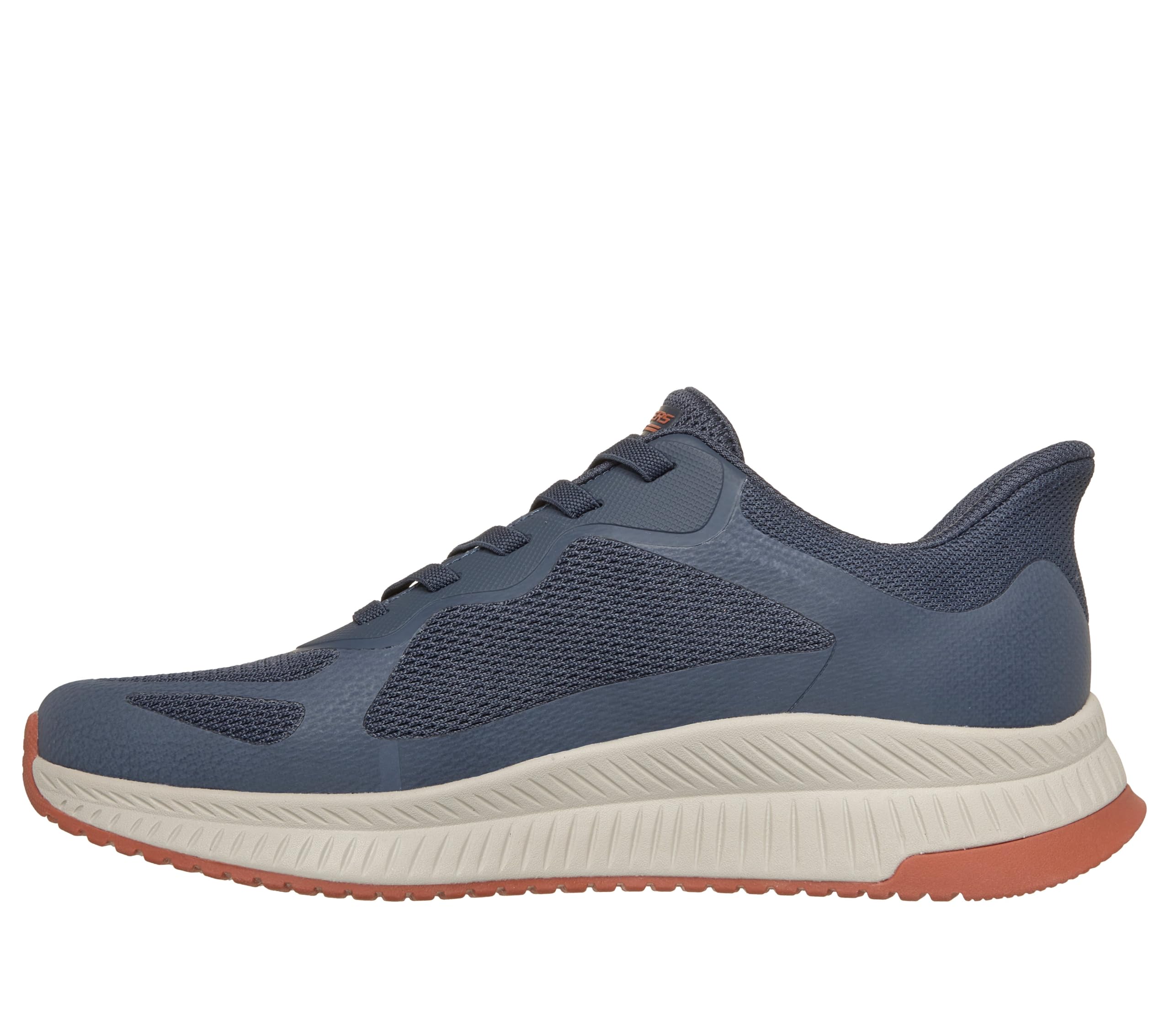 Skechers Herren Bobs Squad 4 Turnschuhe, Navy/Orange Mesh, 48.5 EU – Ansicht 5