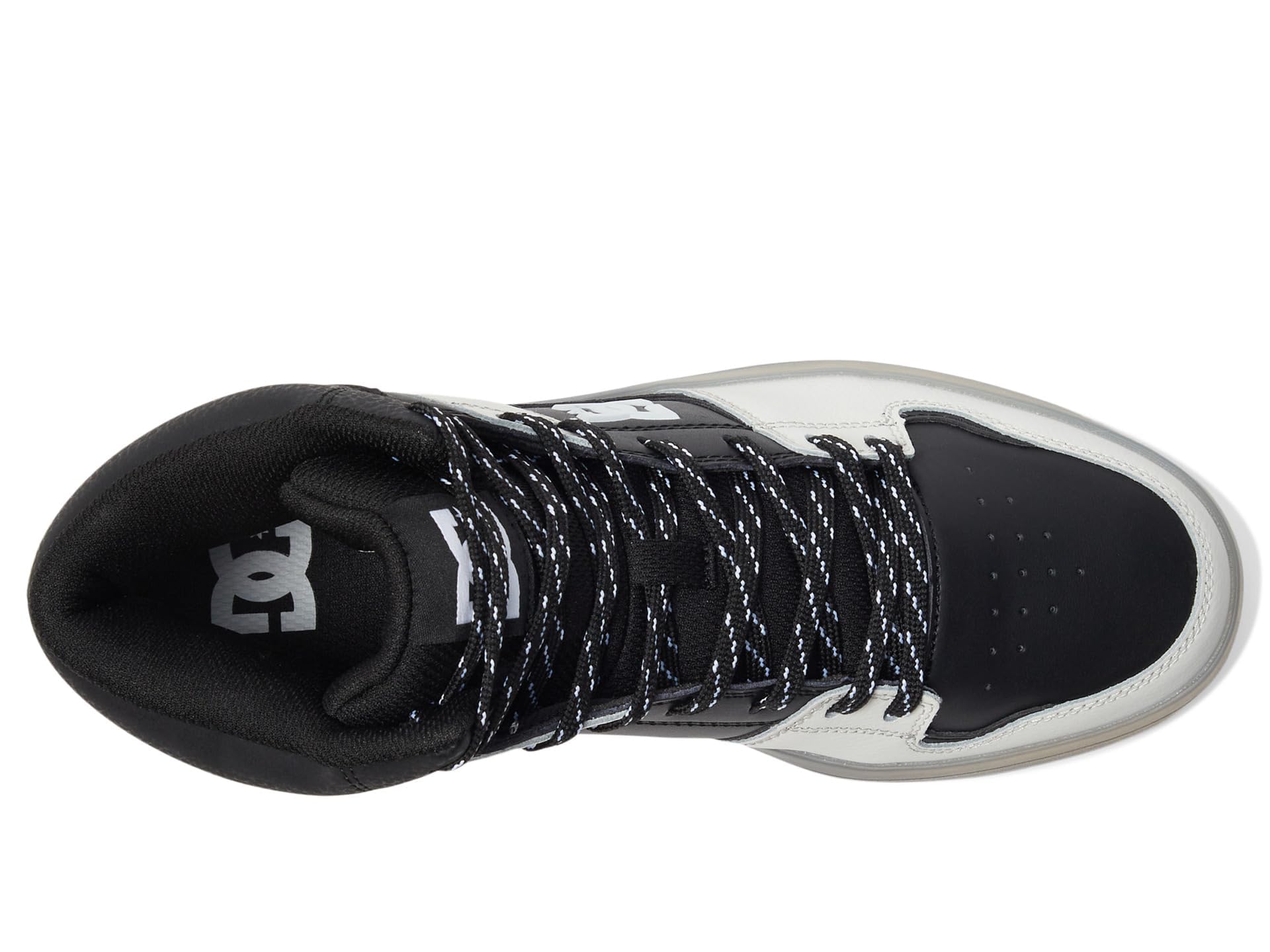 DC Cure Casual High-Top Skate Shoes Sneakers Black/Cream 13 D (M)