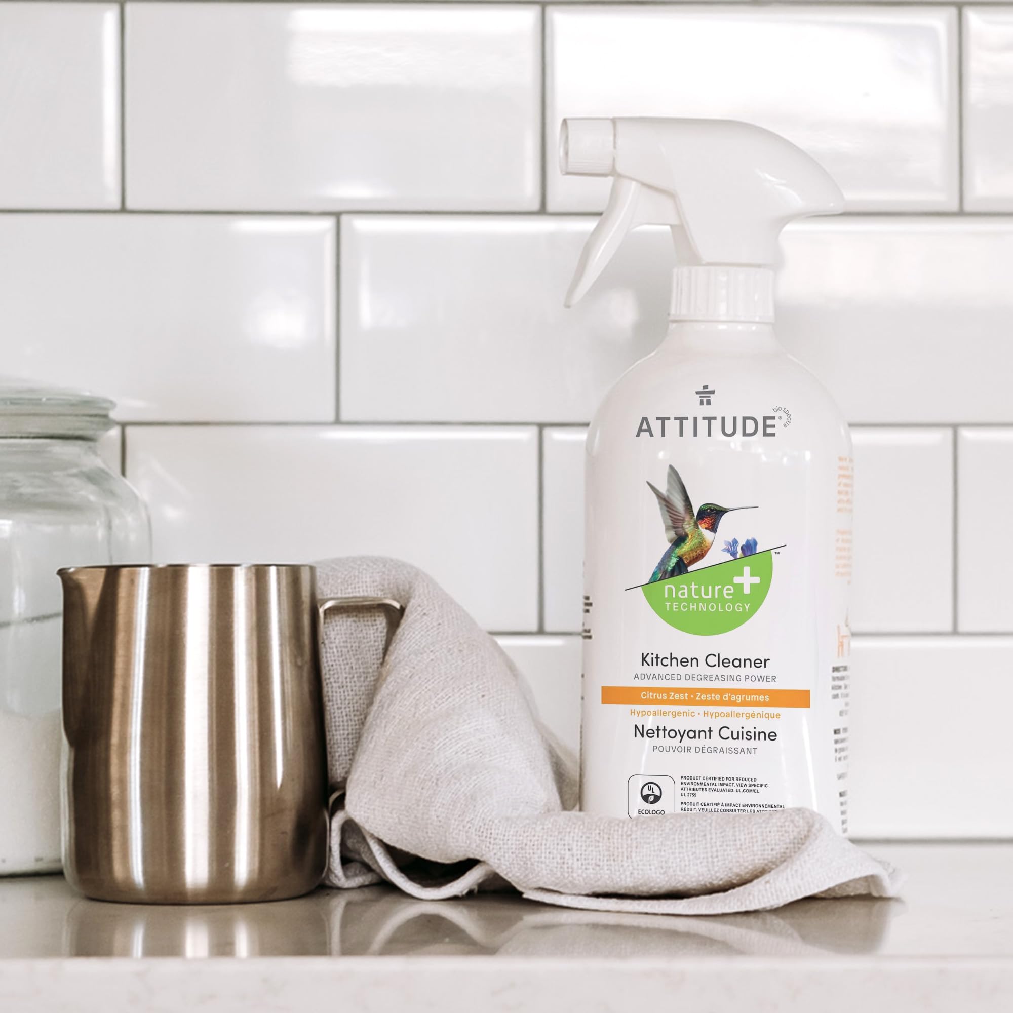 Image secondaire de ATTITUDE Nettoyant Cuisine Écologique Zeste d'Agrumes 800 mL