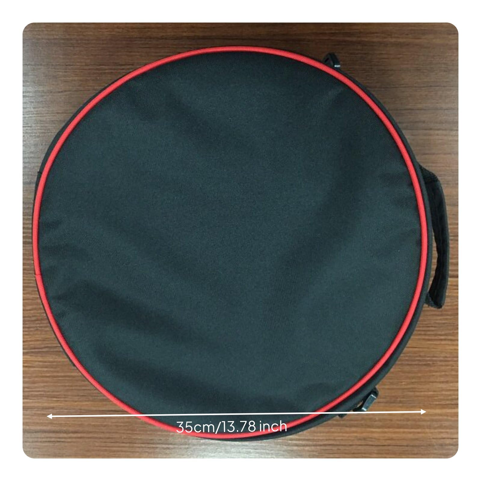 MERIGLARE Sac Régulateur de Plongée Boîte Équipement Accessoire Transport Rembourré avec Sangle Organisateur Résistant Adapté pour Plongée Loisirs, Noir, Noir, Diamètre Hauteur 35 12.5cm