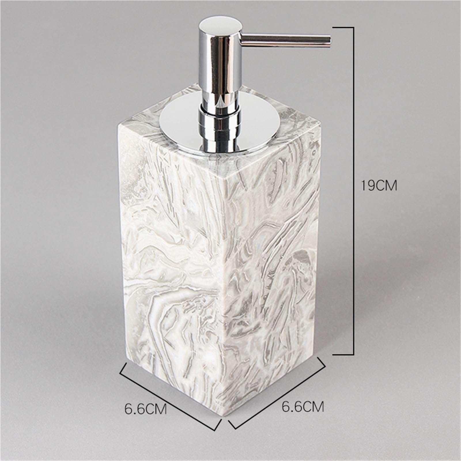 Pompa Soap Dispenser Natural Marble Hand-Polished Pump Bottle Modern Rustic Kitchen Liquid Accessori indispensabili per il bagno(A)
