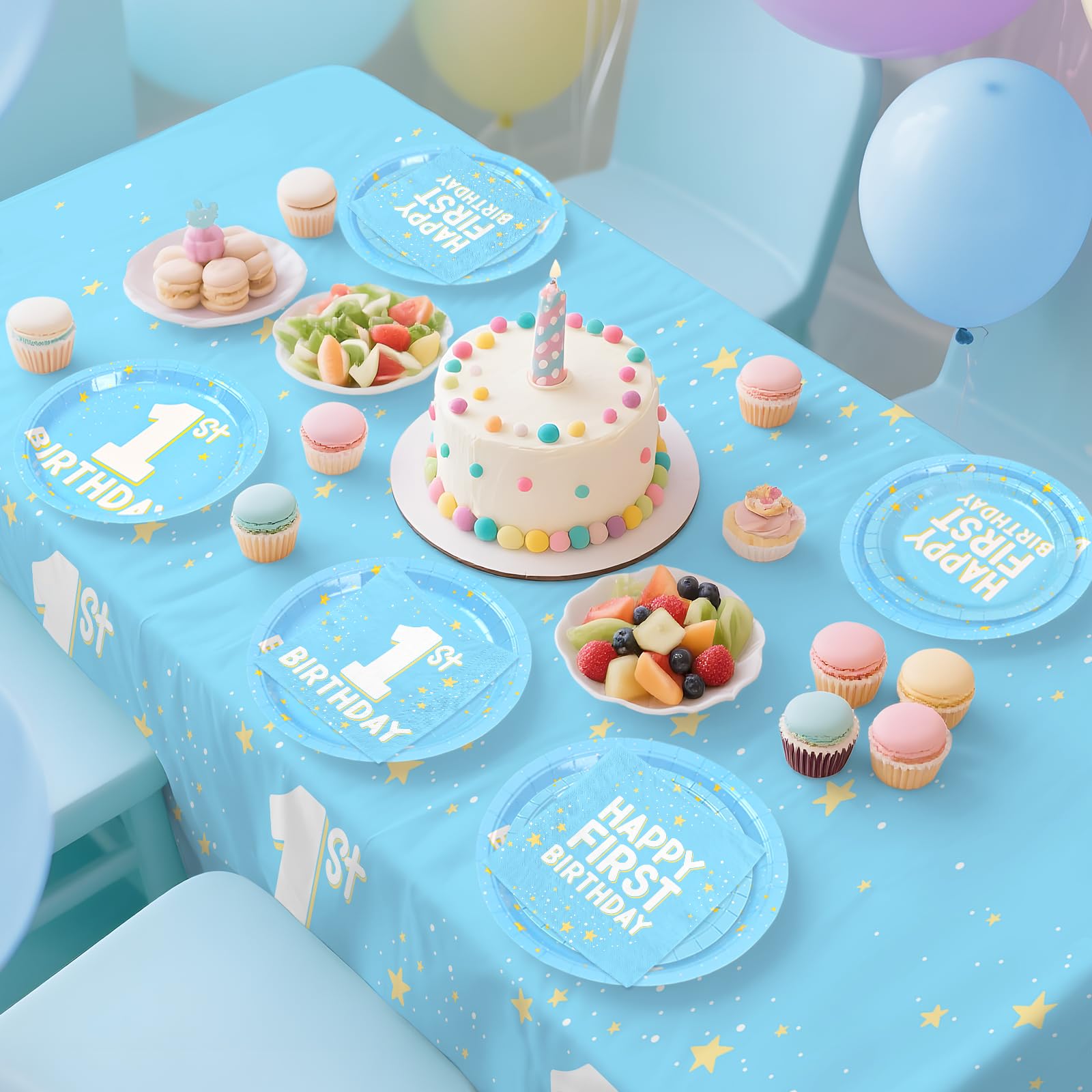 My 1st Birthday Red Birthday party set boy one year old 2024
