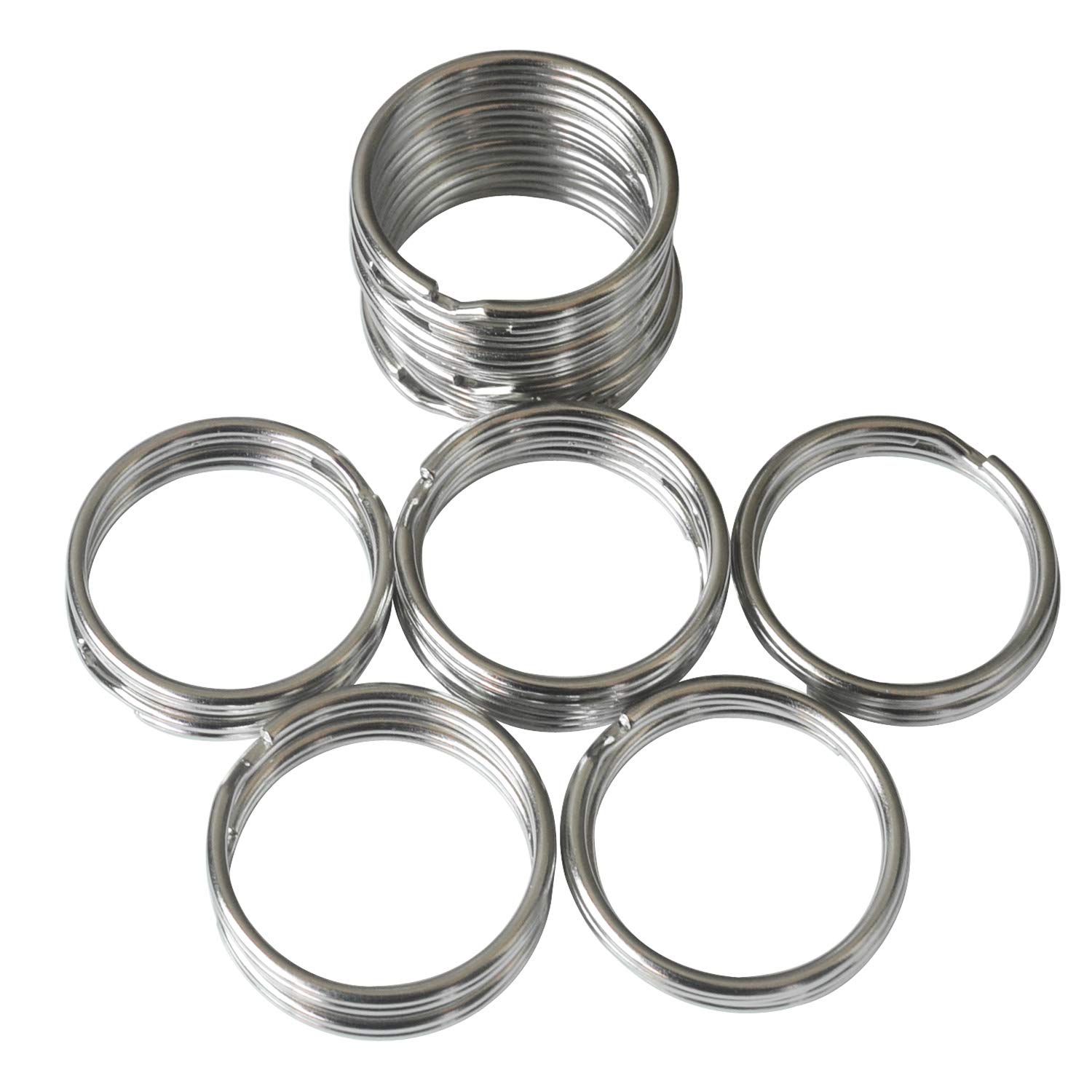 100Pcs 32mm Diameter Keychain Rings