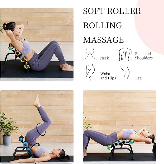 Mini Home Inversion Table with Massage Roller for Muscle Relaxation