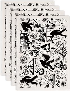 SUPERDANT 4PCS Gorilla Underglaze Paper Transfer Camping Transfer Paper for Clay Ceramic Porcelain Under Glaze Transfers for Pottery Enamel Decals Black Underglaze Decal Papers Handcrafted Gifts