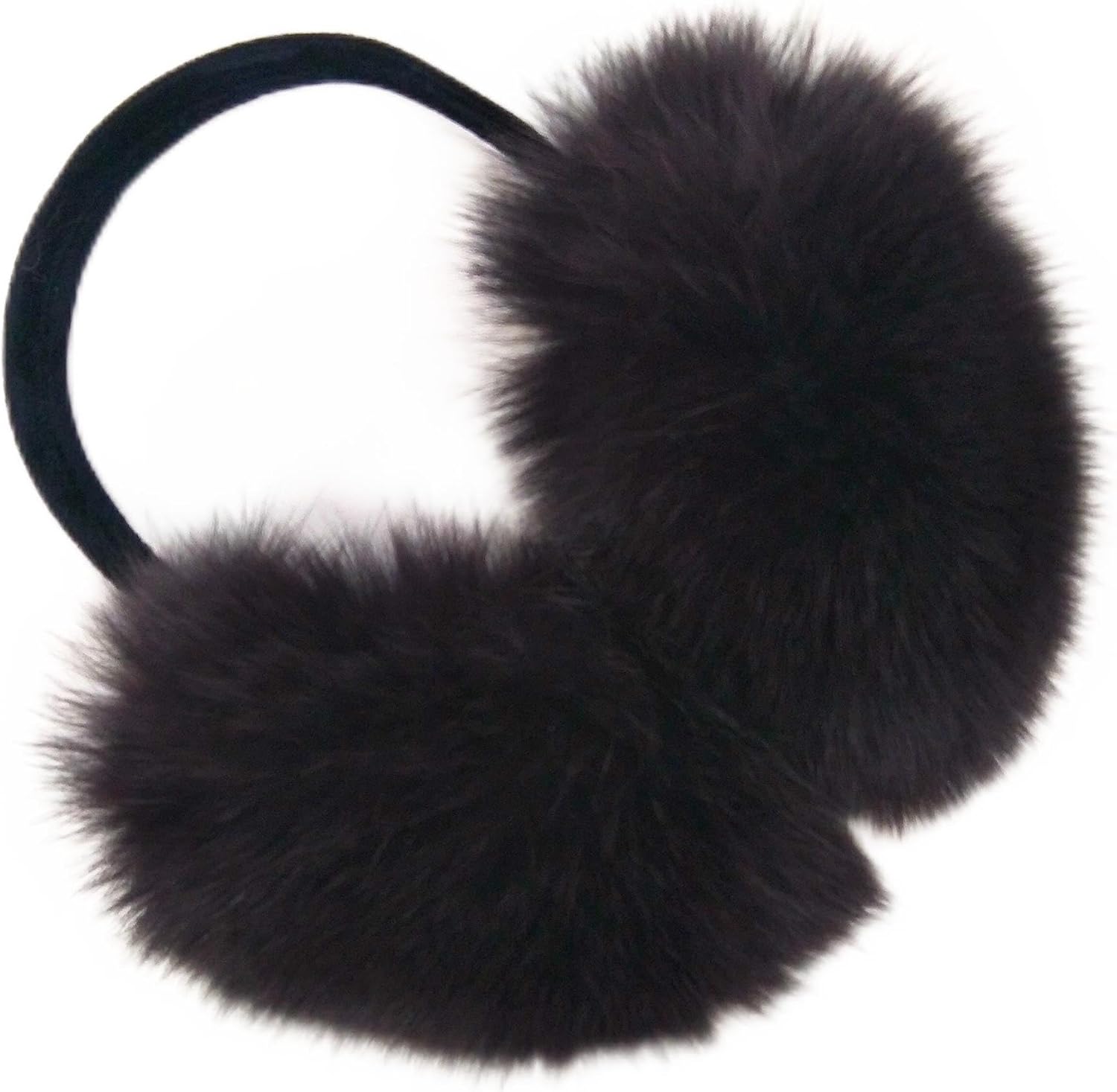 Hima 100% Real Fox Fur Winter Earmuff, Made in US