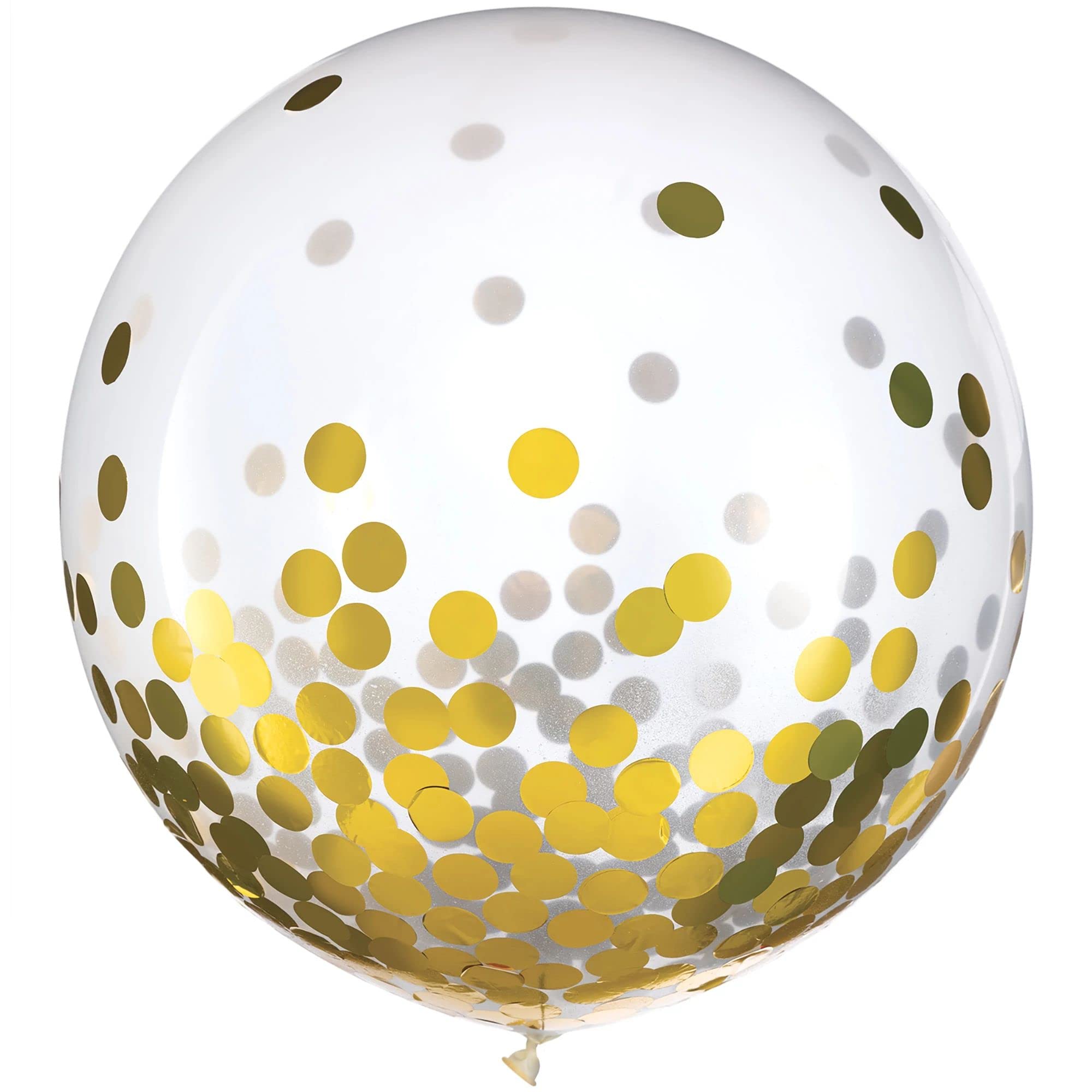 Palloncini per coriandoli in lattice | Oro - 61 cm | Confezione da 2