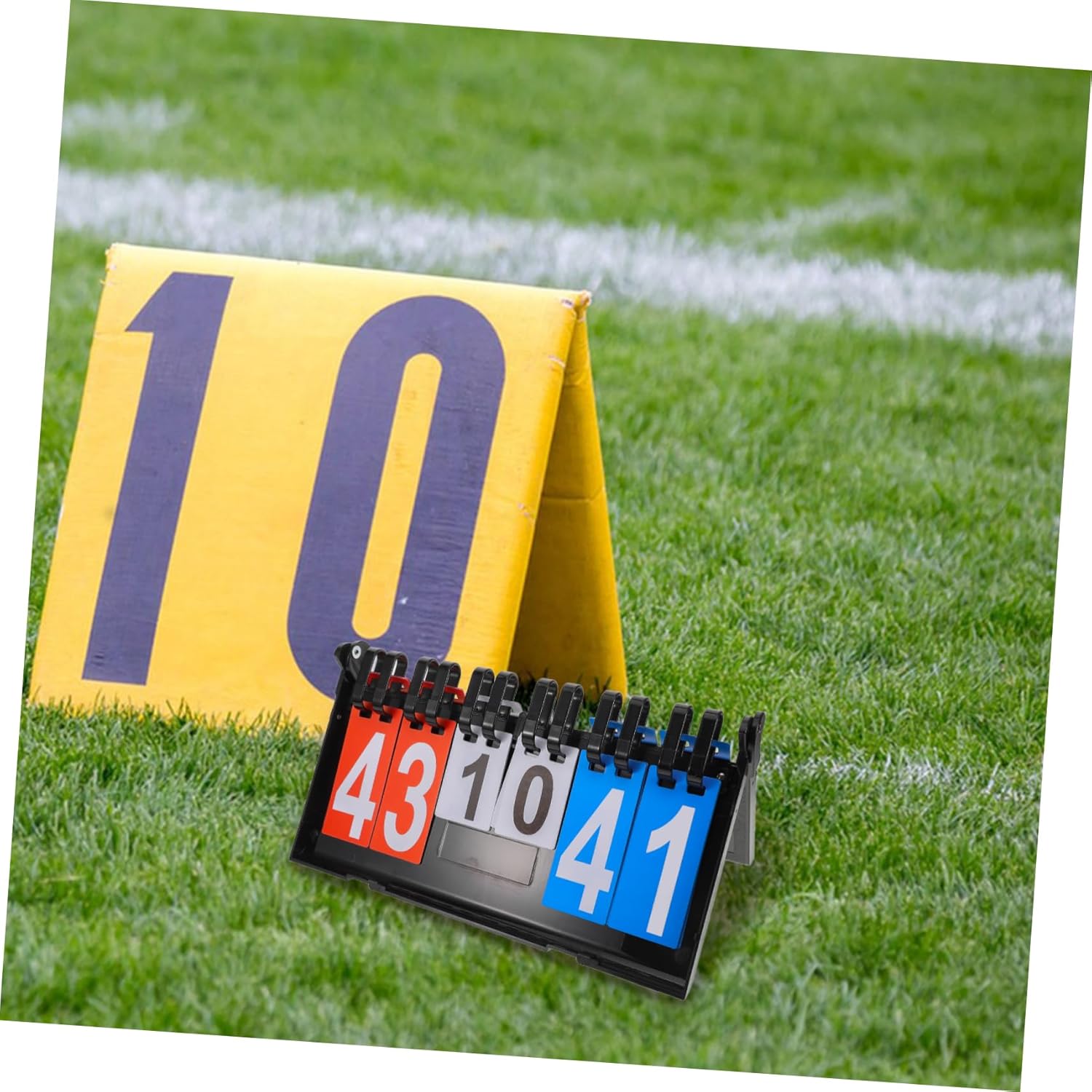 Score Counter Board for Basketball Baseball and Tennis Multi-Sport Flipping Scorekeeper Digits for Easy Tracking Plastic Design for Sports Events
