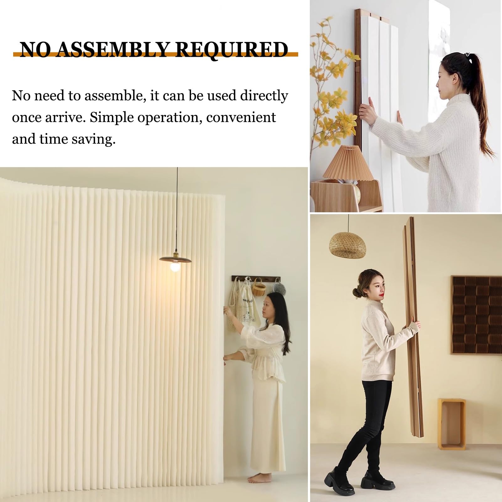 Divisori per ambienti, Parete divisoria in carta for la privacy, for ufficio, casa e hotel(5x2.2 m/16.4x7.22 ft)