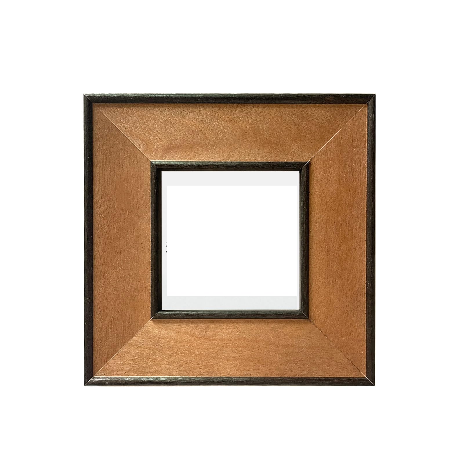 Cadre photo bois minimaliste 10x10 cm suspension murale