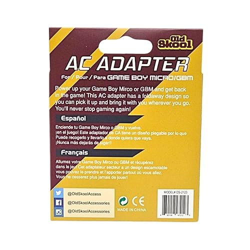 Vista 6 de Old Skool Game Boy Micro AC Wall Charger - Game Boy Advance