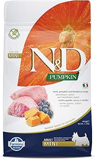 Farmina N&amp;D Pumpkin Adult Mini Dog Food | Lamb, Blueberry &amp; Pumpkin | Rich in Anti-oxidants|Complete Food for Adult Dogs |...