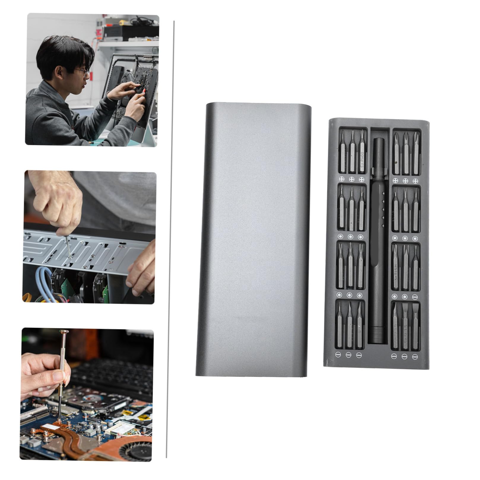 Set Cacciaviti di Precisione 48 in 1 Nero S2 Steel
