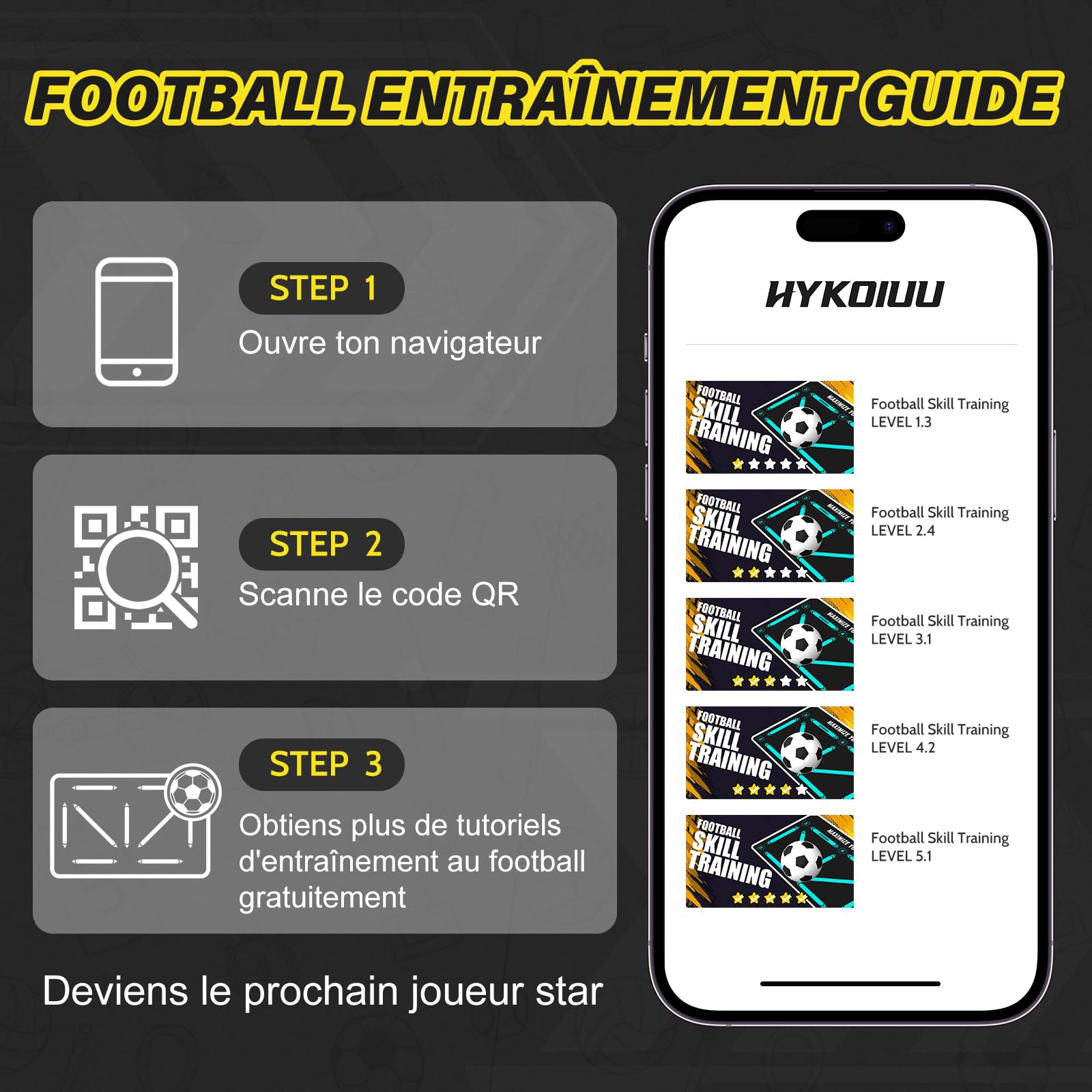 Tapis Foot Entrainement Avec Chaussettes Foot Antidérapantes Vidéos de Formation 90x60cm Tapis Entrainement Foot Accessoire Tapis D’Entraînement Pour Cadeau Football Enfant