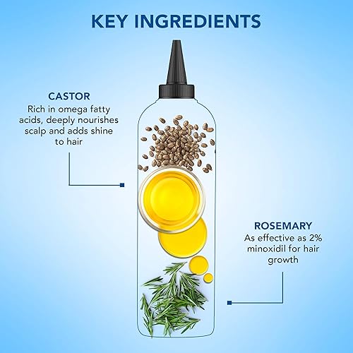 Miniatura 94 de Botanic Hearth Aceite de cafeína y batana para el crecimiento del cabello (6.7 onzas líquidas), tratamiento nutritivo y fortalecedor del cabello