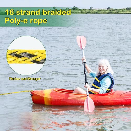 Miniatura 4 de Cuerda de remolque de esquí acuático Wakeboard para lancha de deportes acuáticos con mango de EVA