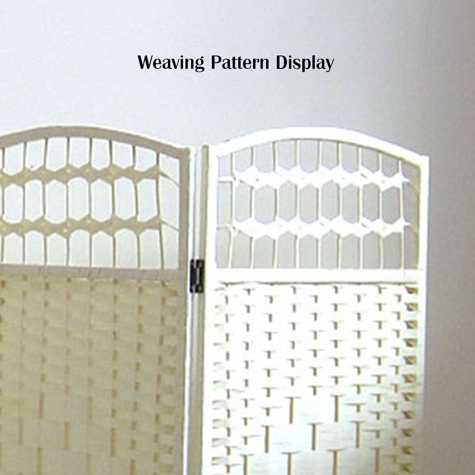 Paravent Court, Cloison Autoportante À 4/5/6 Panneaux, Cloison De Chambre À Coucher, Séparateur De Pièce en Rotin, Écran De Confidentialité Tissé Pliable Et Occultant(Brown,80X40CM-4PCS)