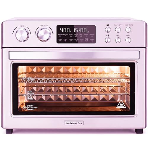 28QT Air Fryer Toaster Oven Combo Large 12-in-1 Convection Countertop Oven Stainless Steel