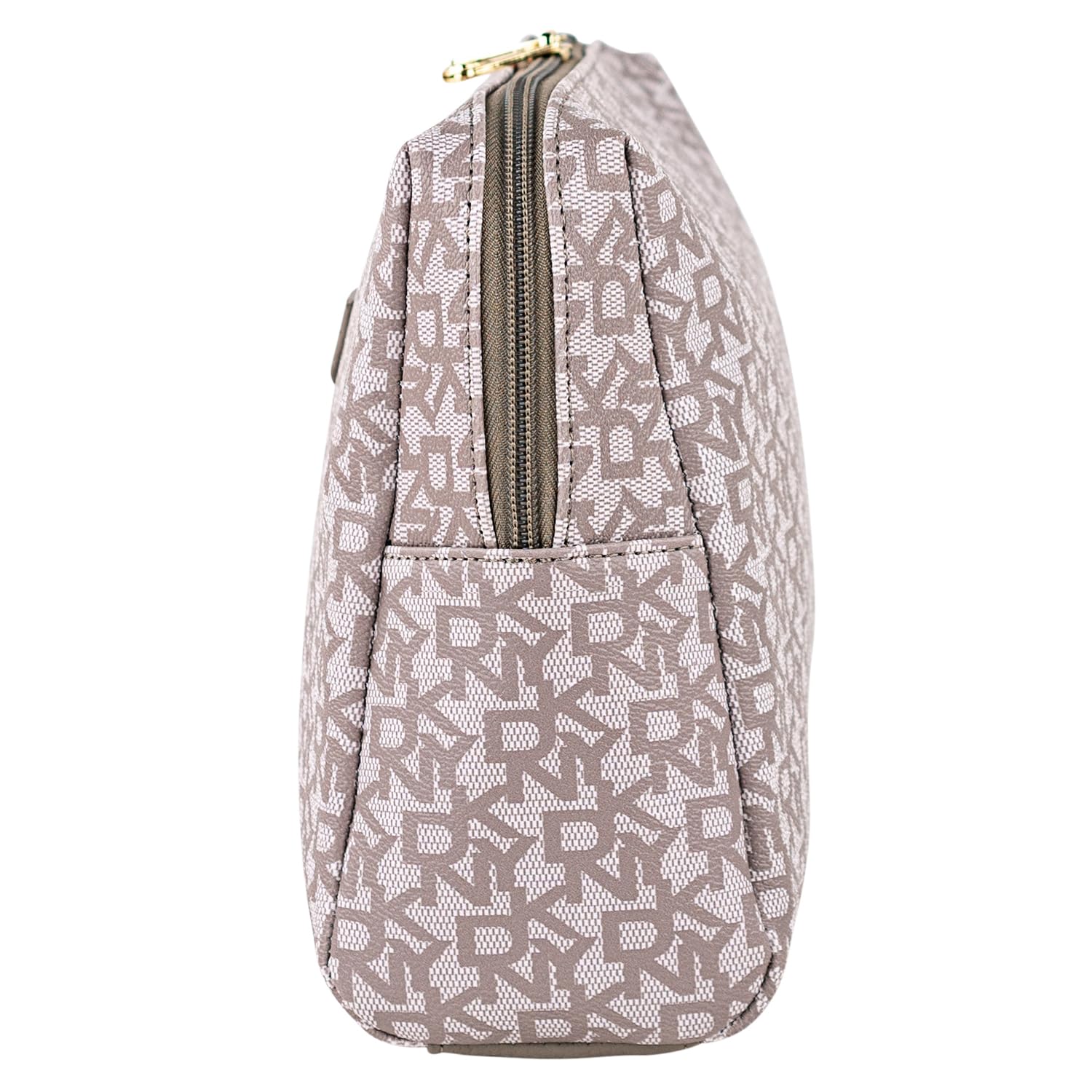 DKNY - Neceser Viaje Grande Mujer Bolsa Aseo Mujer Plegable Impermeable con Compartimentos Organizadores para Cosméticos y Accesorios de Higiene, Coral