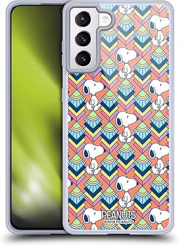 Miniatura 303 de Head Case Designs Funda de gel suave con licencia oficial de Peanuts House Snoopy Deco Dreams compatible con Samsung Galaxy S23 5G Casa,Blue